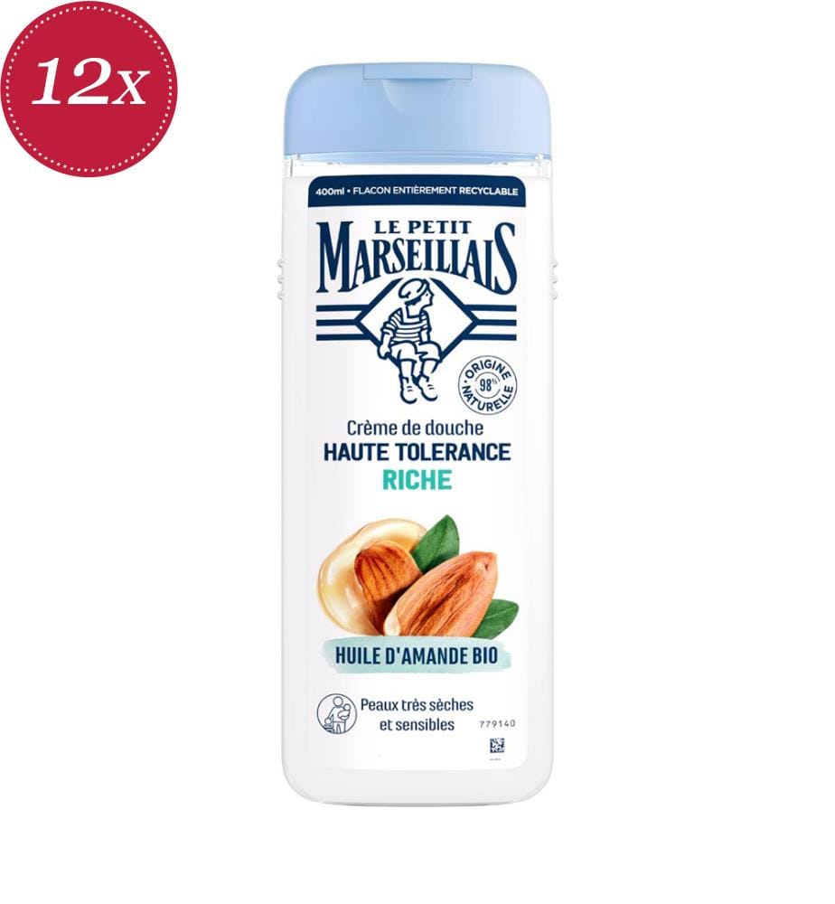 12x Duschgel 400 ml mit Bio-Mandelöl