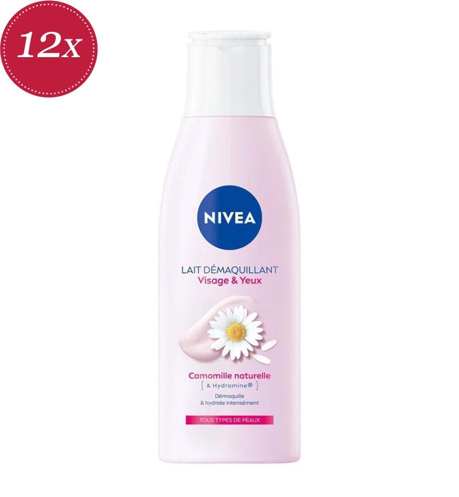12x Reinigungsmilch 193 ml für Gesicht und Augen – Natürliche Kamille