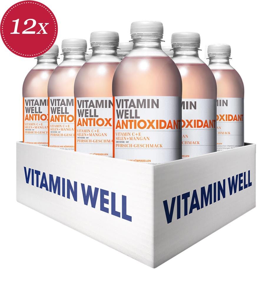 Vitamin Well Antioxidant Pfirsich - 12 x 50 cl