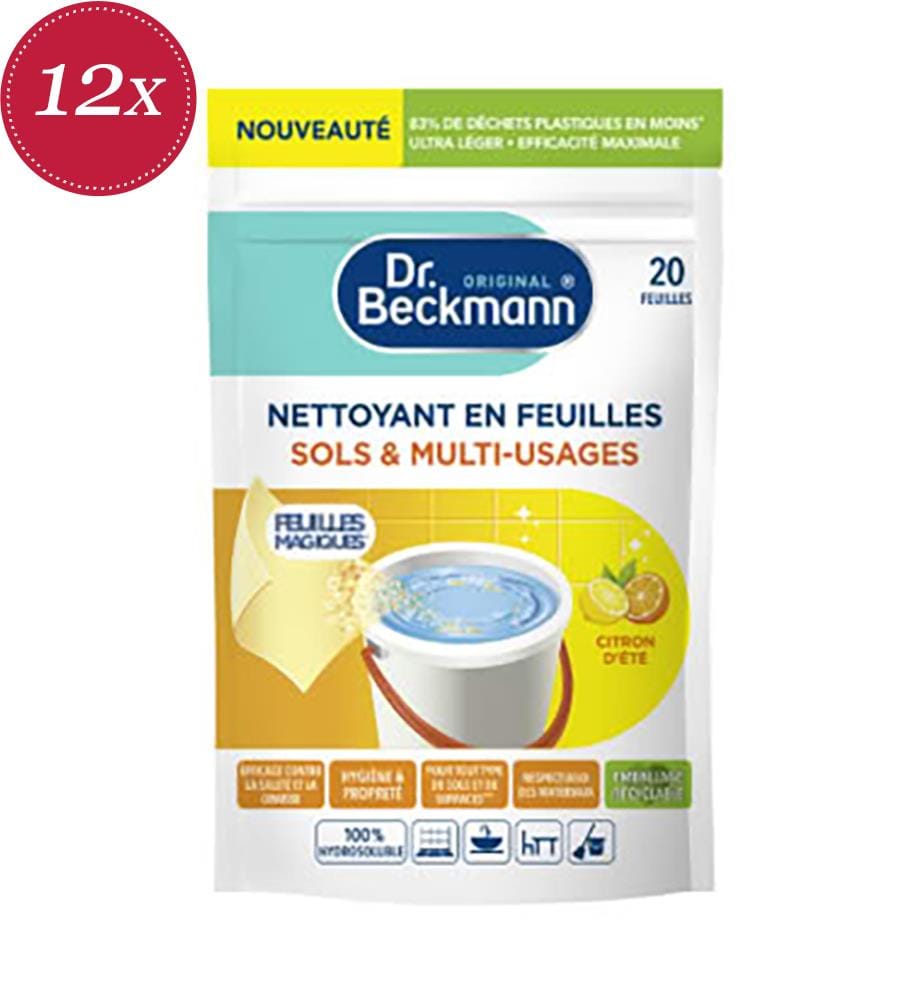 12 Lemon-Scented Detergent Sheets
