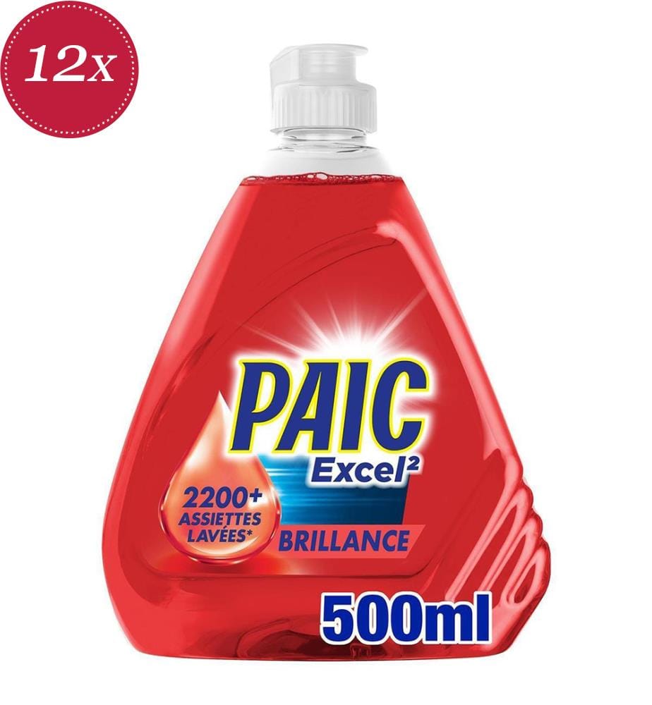 12 x Excel 24H Geschirrspülmittel mit Ultra-Fettlöser – 500 ml