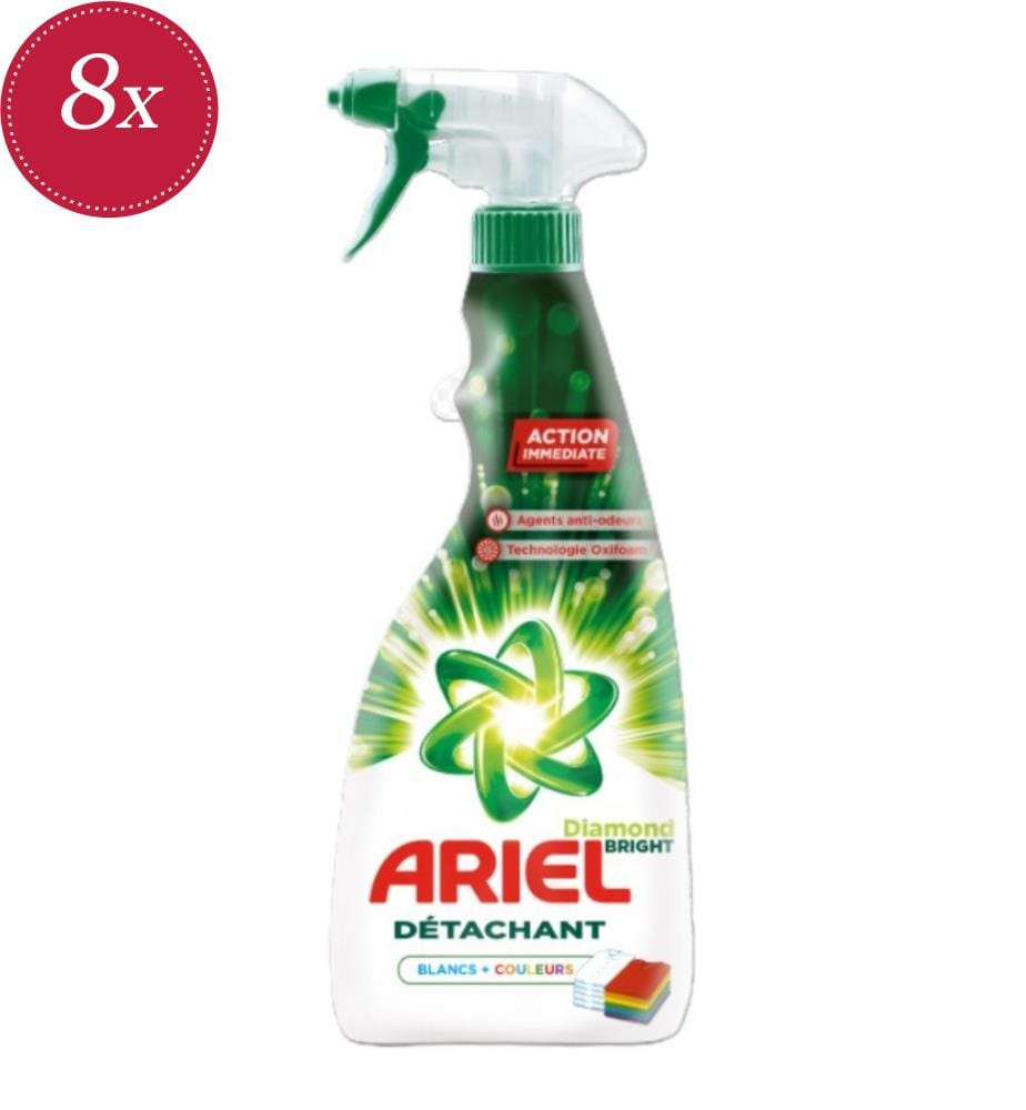 Lot de 8 Détachants Spray Diamond Bright Blancs & Couleurs - 750 ml
