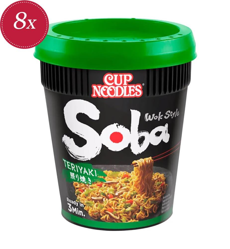 8x Nissin Soba Cup Teriyaki - 90g