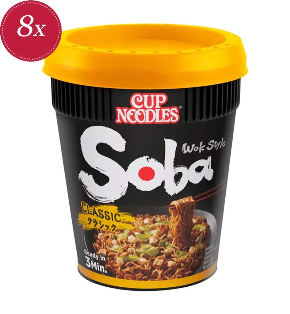 Set of 8 Nissin Soba Cup Classic - 90g