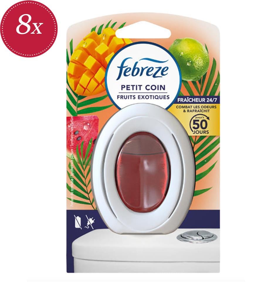 8 deodoranti per WC ai frutti esotici – 7,5 ml