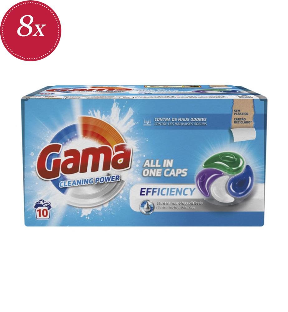 8 capsule di detersivo Efficiency – 220 g (10 lavaggi)