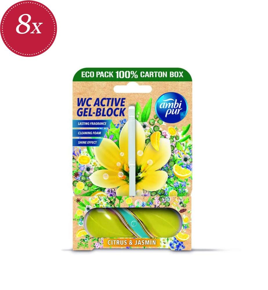 8 x WC-Gel „Zitrus-Jasmin“ – 45 g