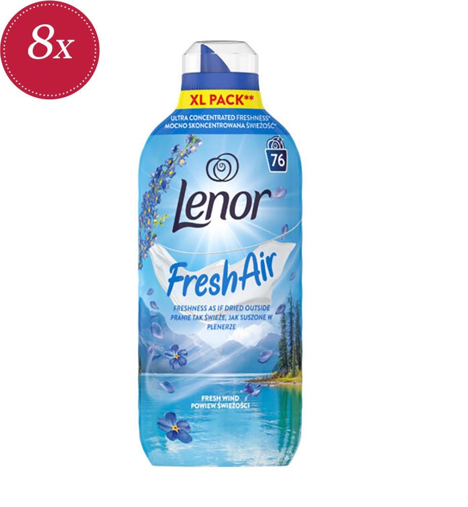 8 x Fresh Wind Pop Fabric Softener – 1.064 L (76 Washes)