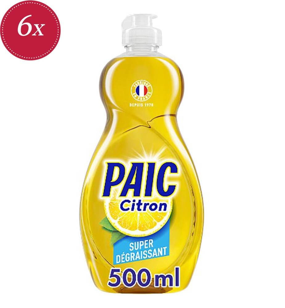 Lot de 6 Liquides Vaisselle 500ml - Citron