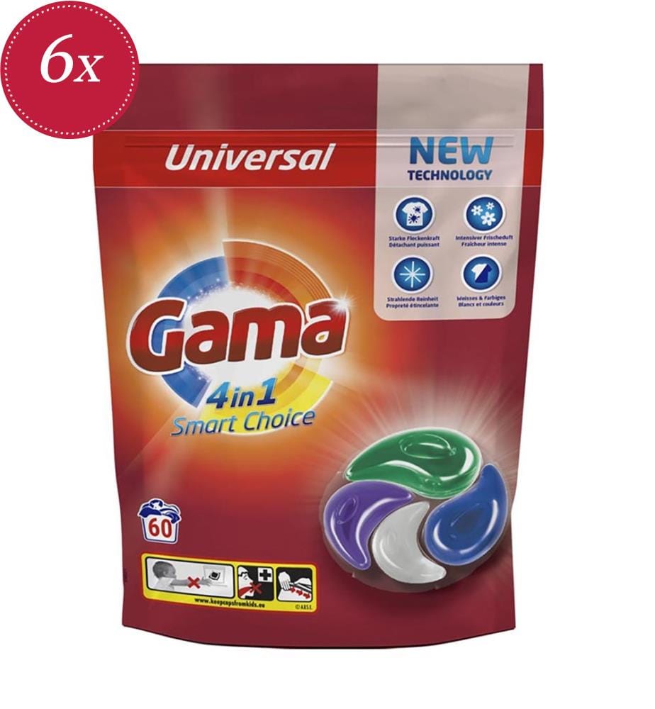 Lot de 6 Lessives Pods 1320g 4en1 - Smart Choice… | DeinDeal
