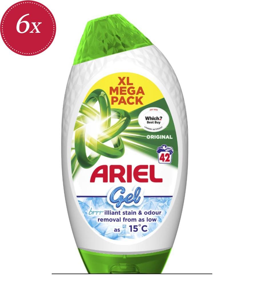 Set of 6 Original 1386 ml Gel Detergents - 6 x 42 washes