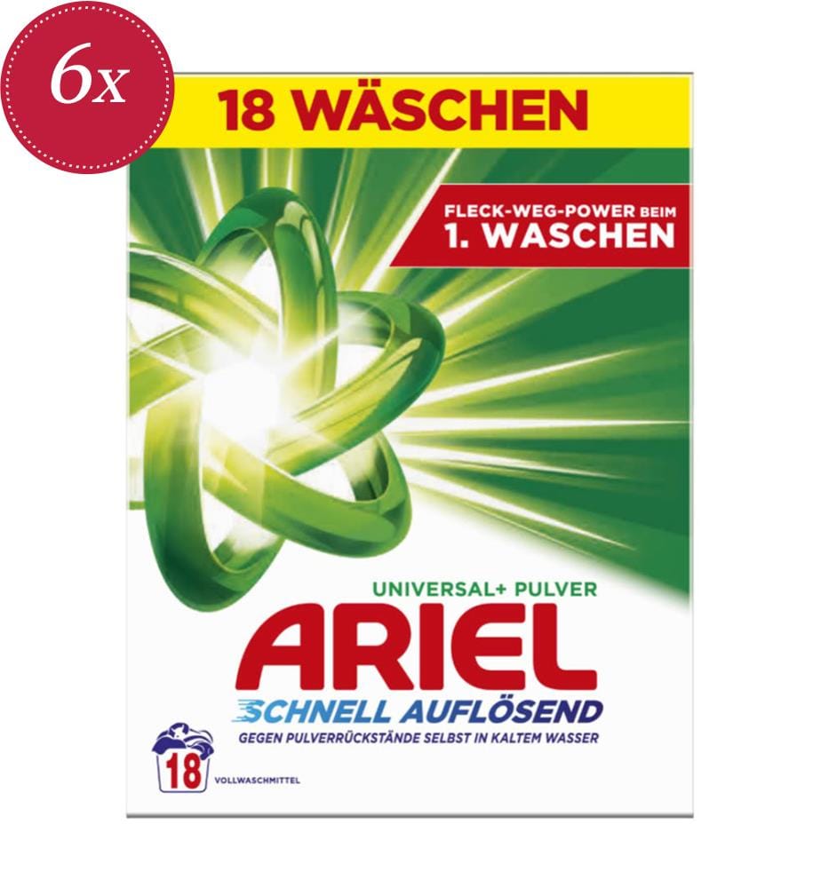 Lot de 6 Lessives Universelle+ 0,99 kg
