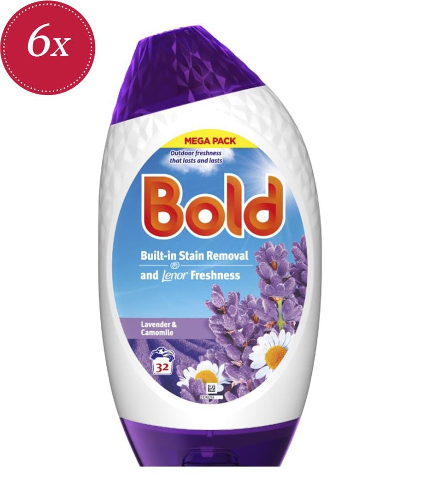 Pack of 6 x 1056ml Lavender & Chamomile Laundry Gel (32 washes)