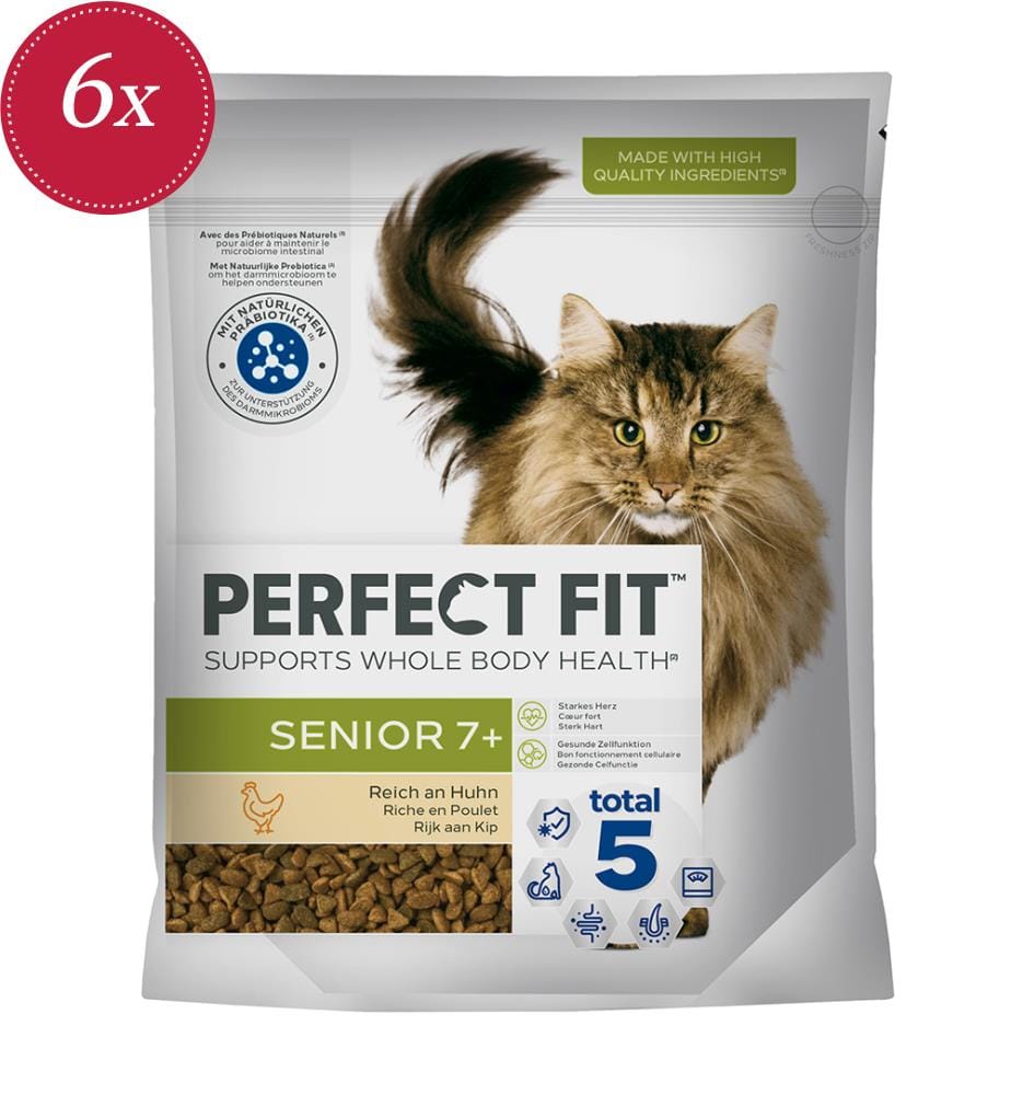 Perfect Fit Cat Trocken Senior 7+ mit Huhn - 6x 750g