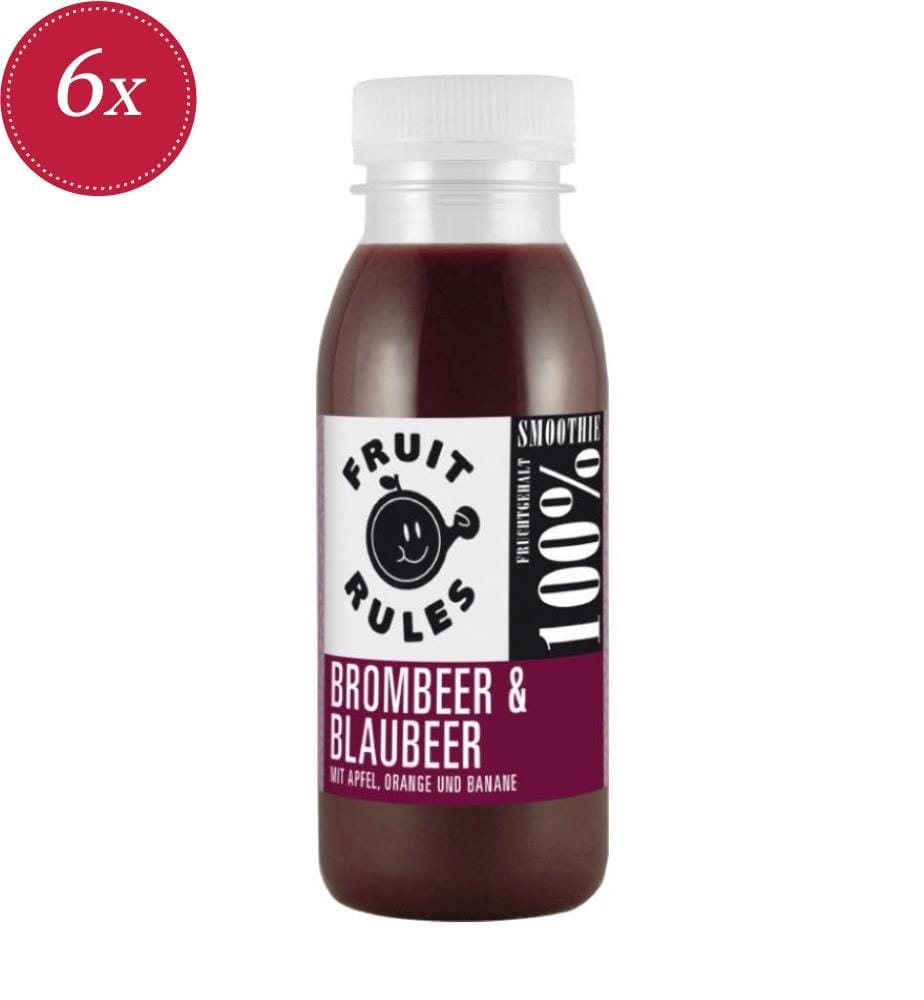 Brombeer-Heidelbeer-Smoothie Regeln für Früchte - 6 x 250 ml