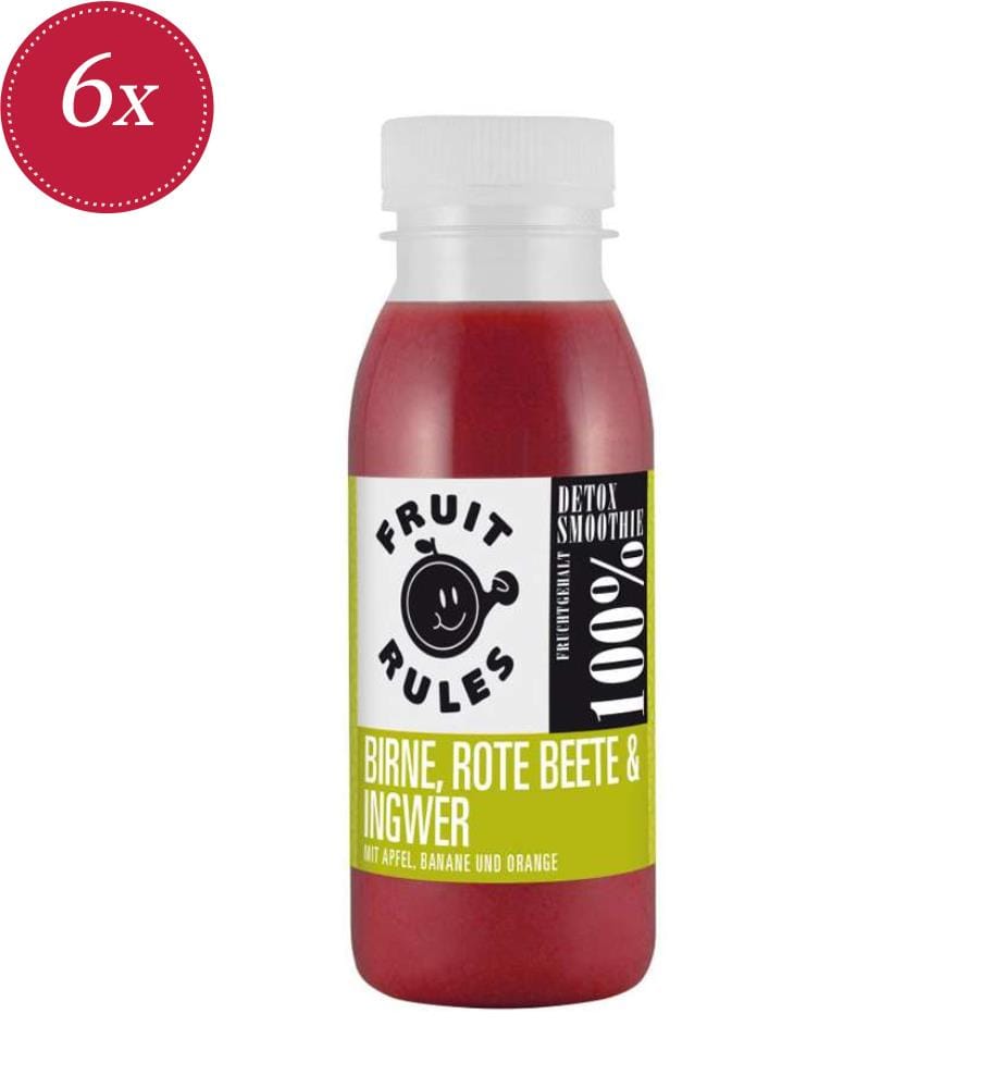 Smoothie Birne Rote Bete Fruit Rules - 6 x 250 ml