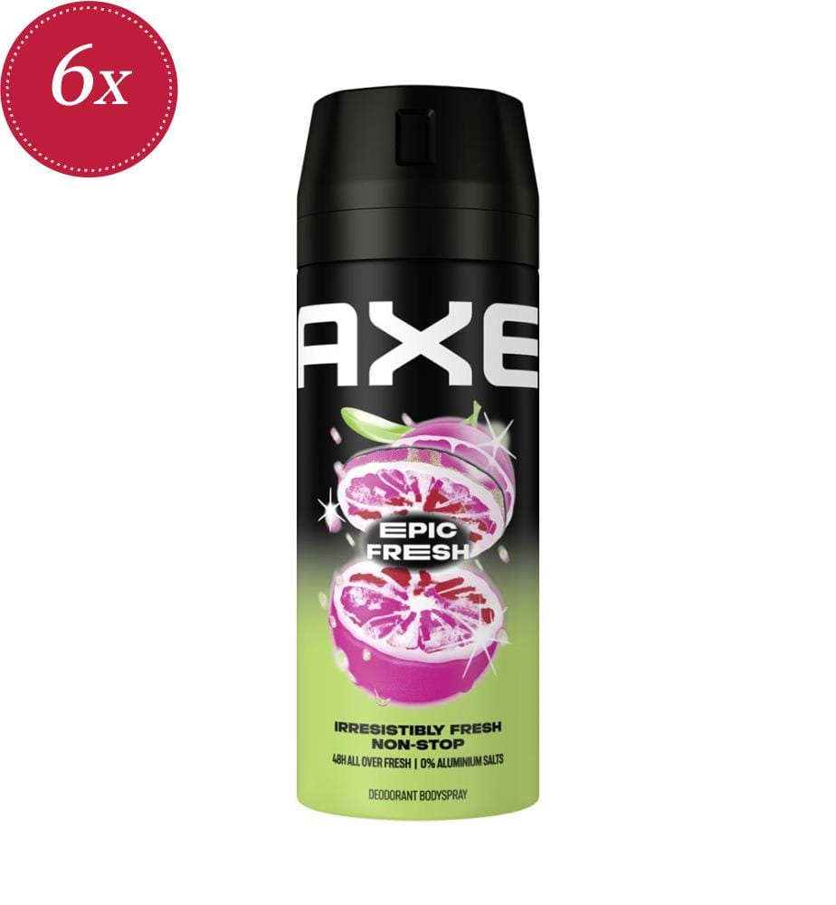 6x Epic Fresh Deodorant Spray - 150 ml