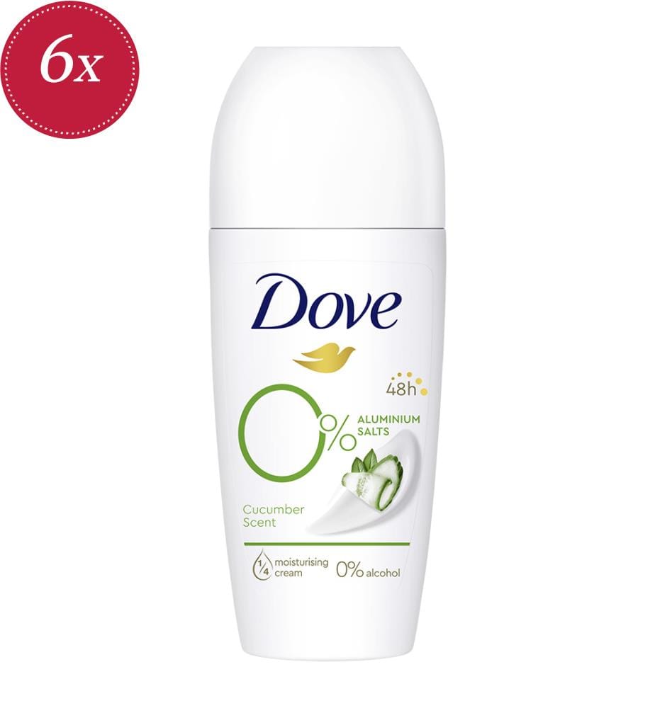6x Deodorant Roll-On Gurke - 50 ml