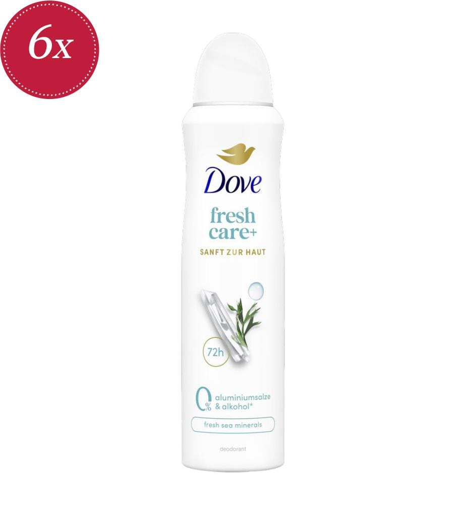 6x Deodorant Spray Fresh Sea Minerals - 150 ml