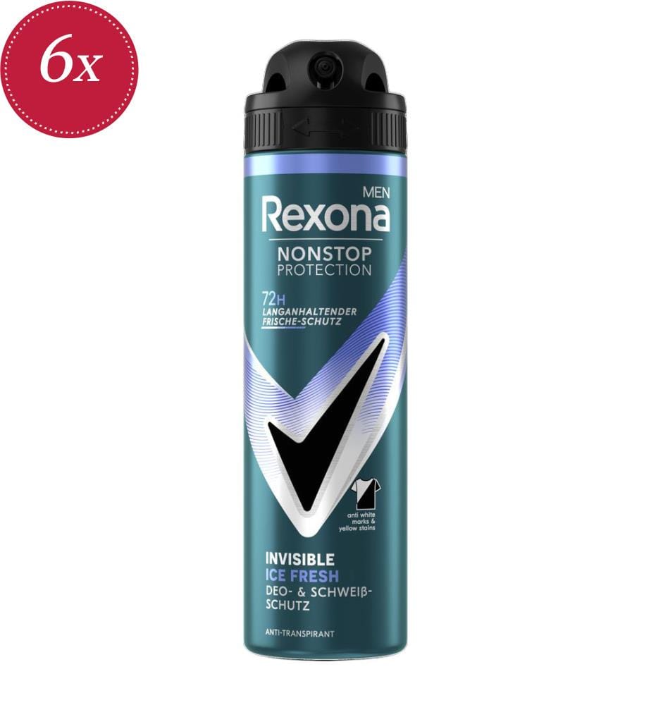 6x Invisible Ice Anti-Transpirant Spray - 150 ml