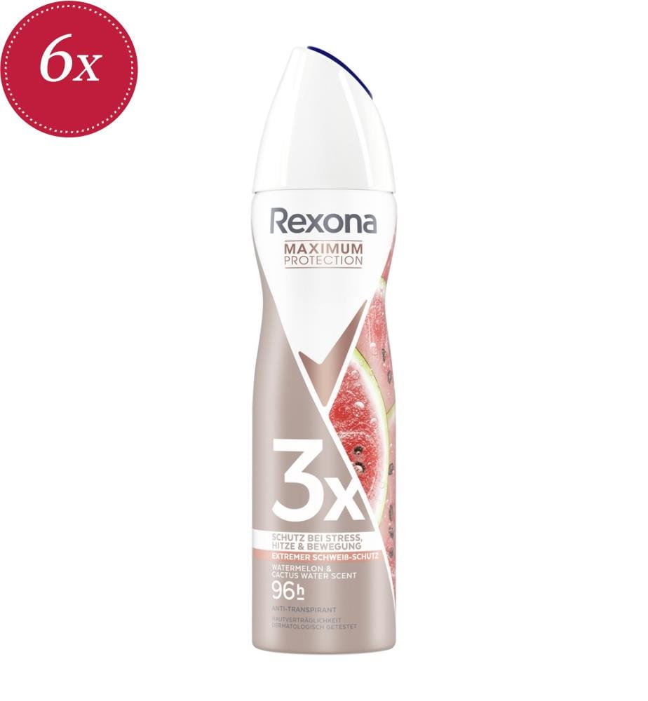 6x Anti-Transpirant Spray Watermelon & Cactus - 150 ml