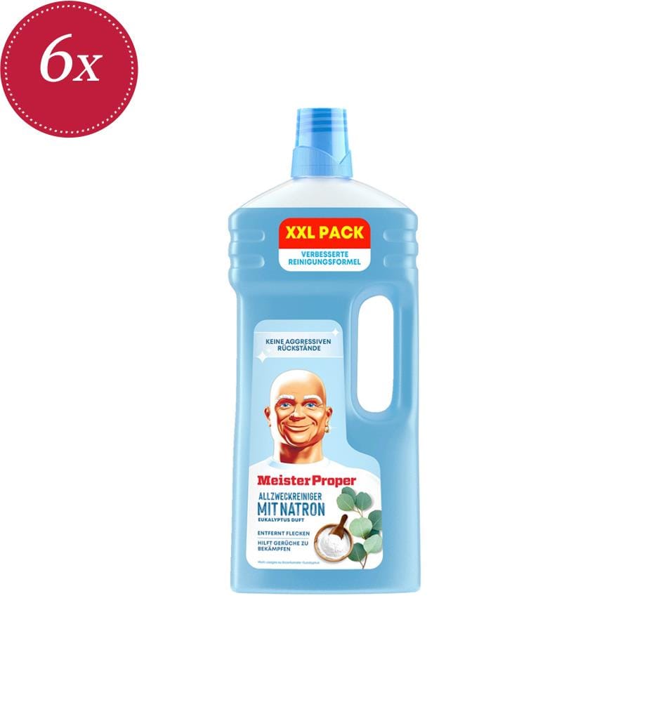 Lot de 6 Nettoyeur tout usage Natron 1L - Bleu