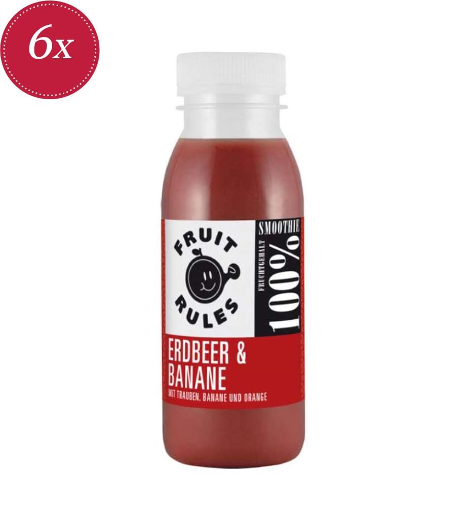 Smoothie Fraise Banane Fruits Règles - 6 x 250 ml