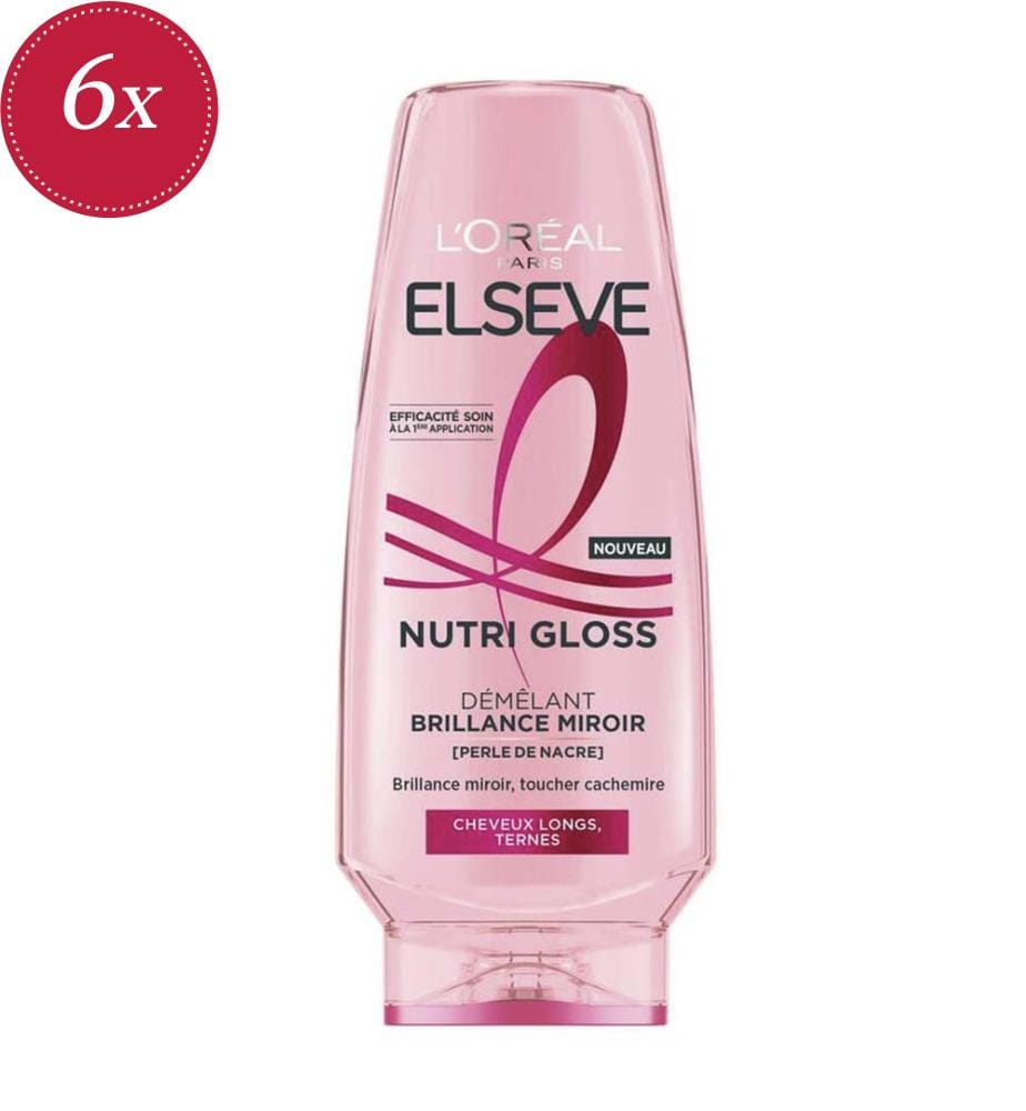 Lot de 6 Après-Shampoings Nutri-Gloss Démêlant Embellisseur - 250 ml