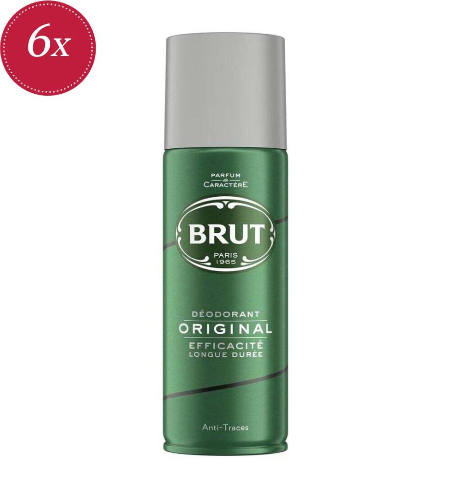 Confezione da 6 deodoranti Brut Original - 200 ml