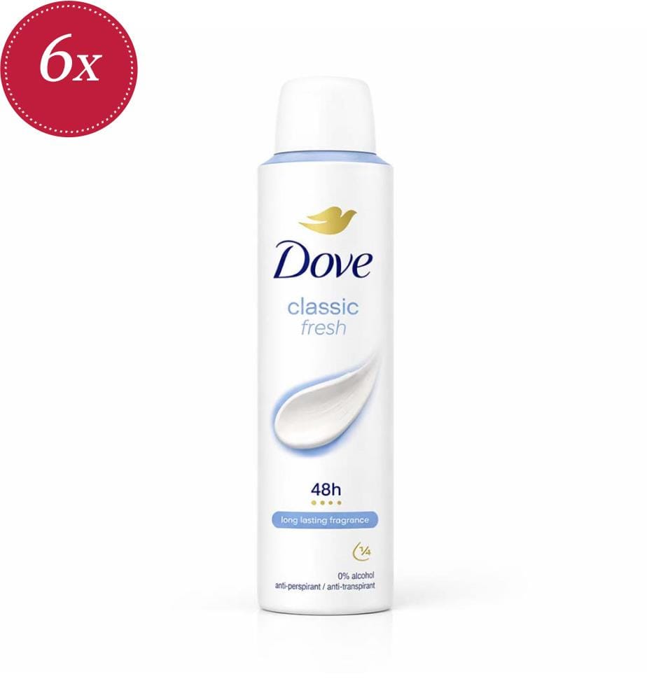 Confezione da 6 deodoranti spray Classic Fresh - 200 ml