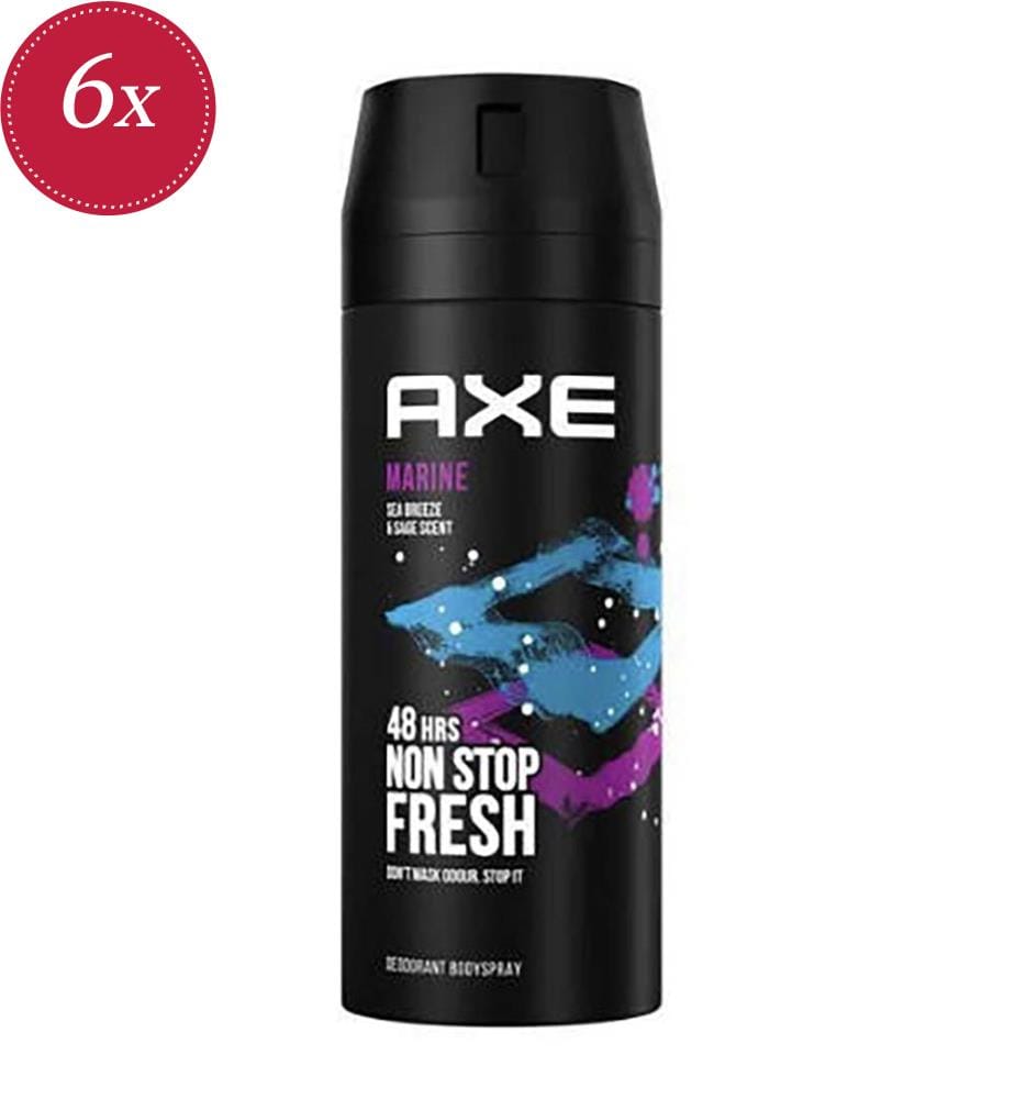 Confezione da 6 deodoranti Marine 48H - 150 ml