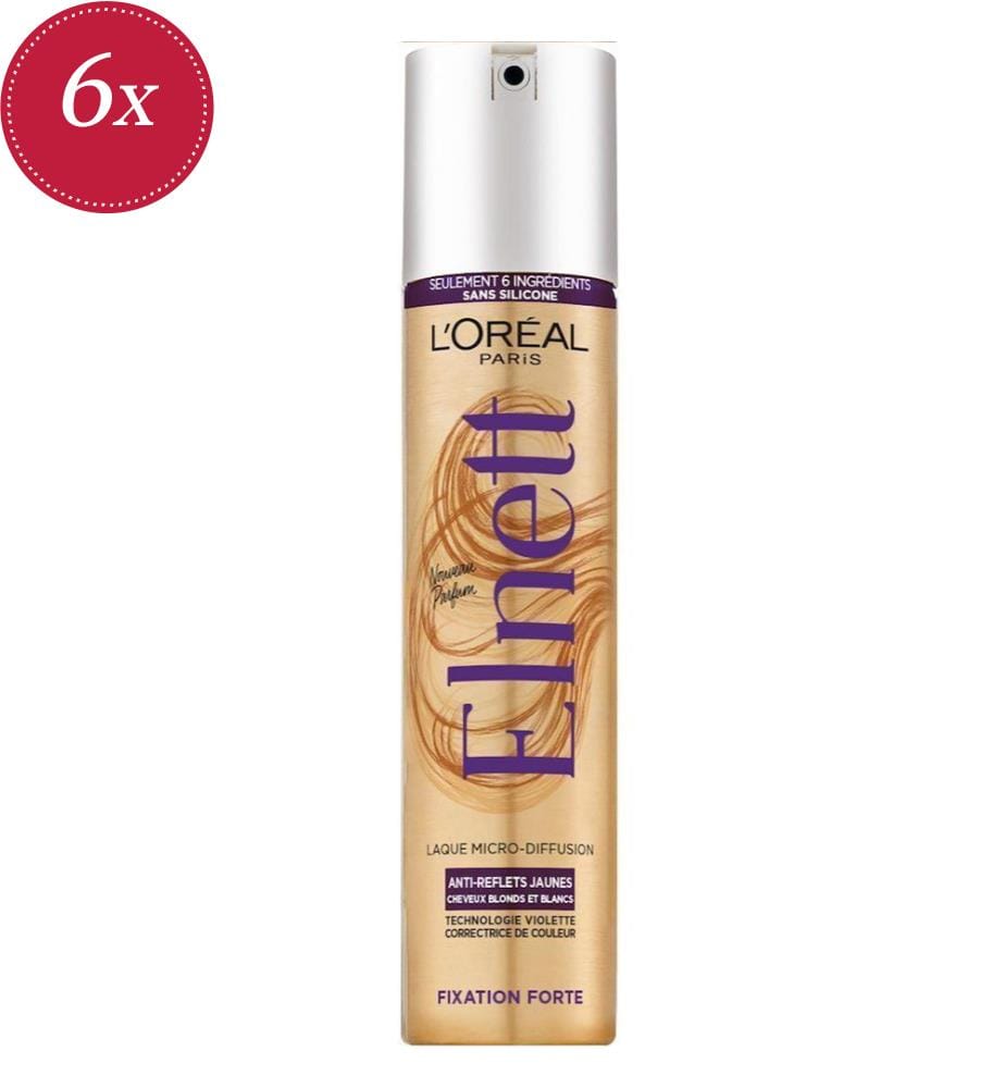 Lot De 6  Laque Fixation Forte - 200 Ml