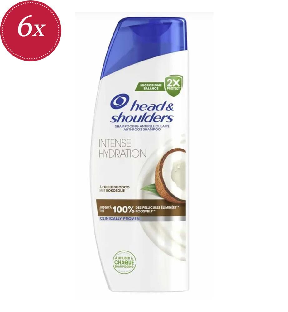 Confezione da 6 shampoo Head & Shoulders Idratazione Intensa all'olio di cocco - 300 ml