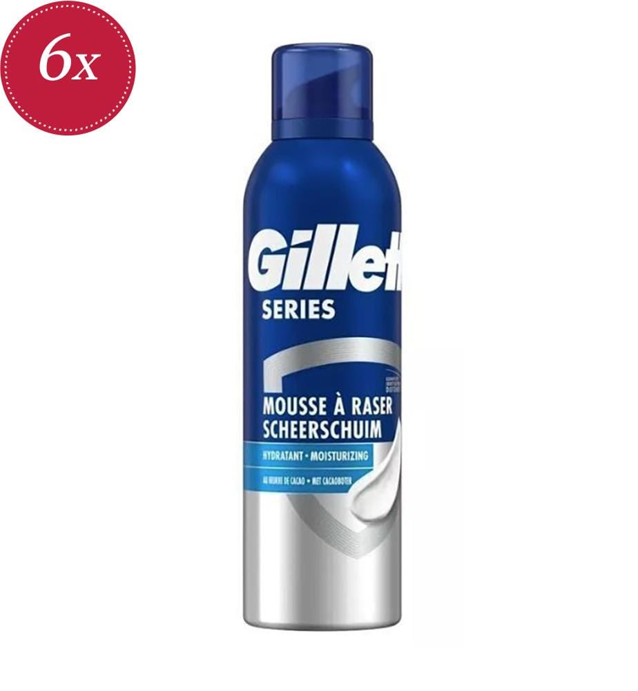 Lot De 6 Mousse À Raser Hydratante - 250 Ml