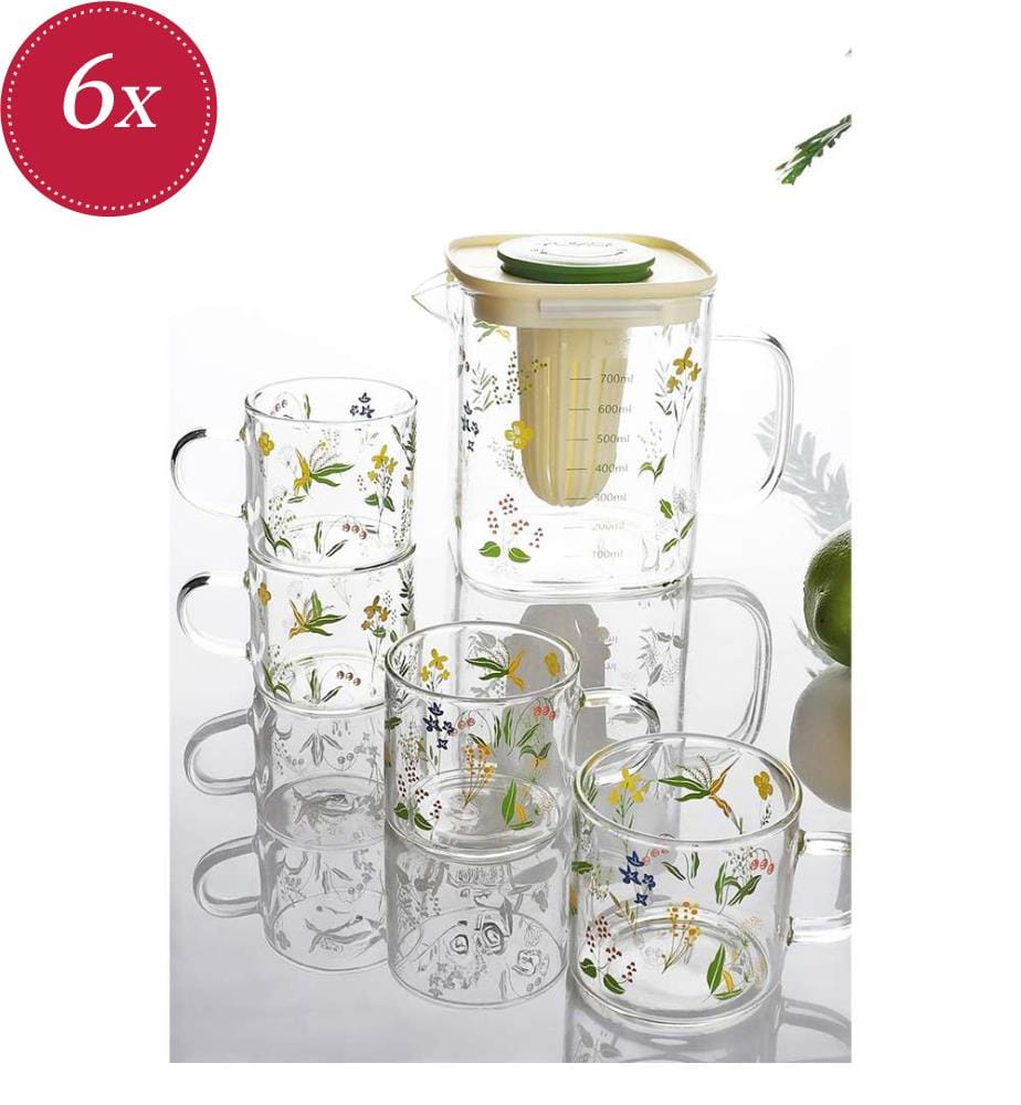 6er-Set Küchenutensilien - Transparent