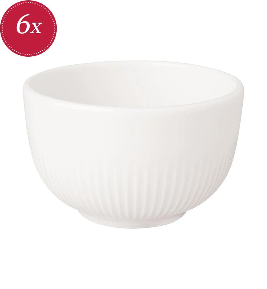 6er-Set Aperitifschalen 8,5 cm - Weiss