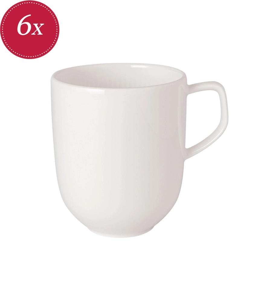 Lot de 6 Gobelets à Café 300 ml - Blanc