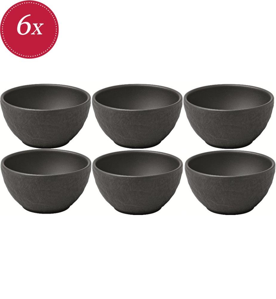 Lot de 6 Coupelles Apéritif 7,7 cm - Noir