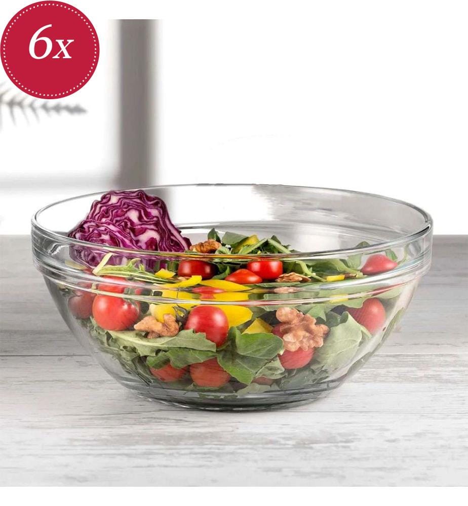 6er-Set Glasschalen - Transparent