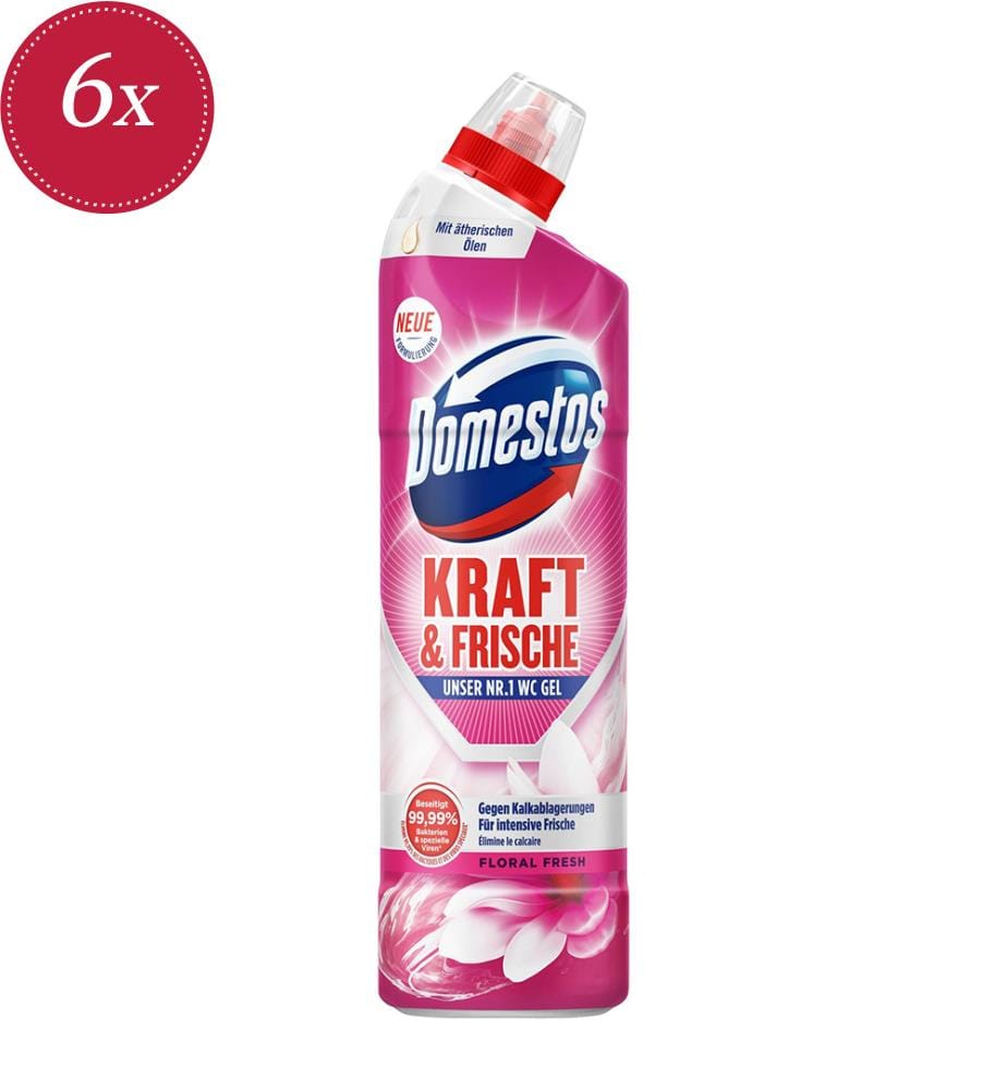 6x gels WC Aktiv Fresh Floral Fresh - 750 ml