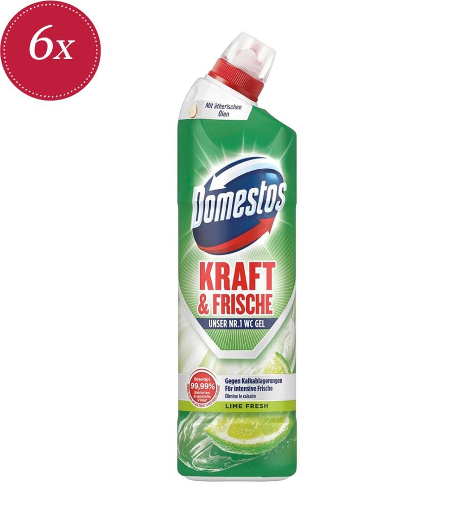 6 confezioni di gel per WC Aktiv Fresh Lime Fresh - 750 ml