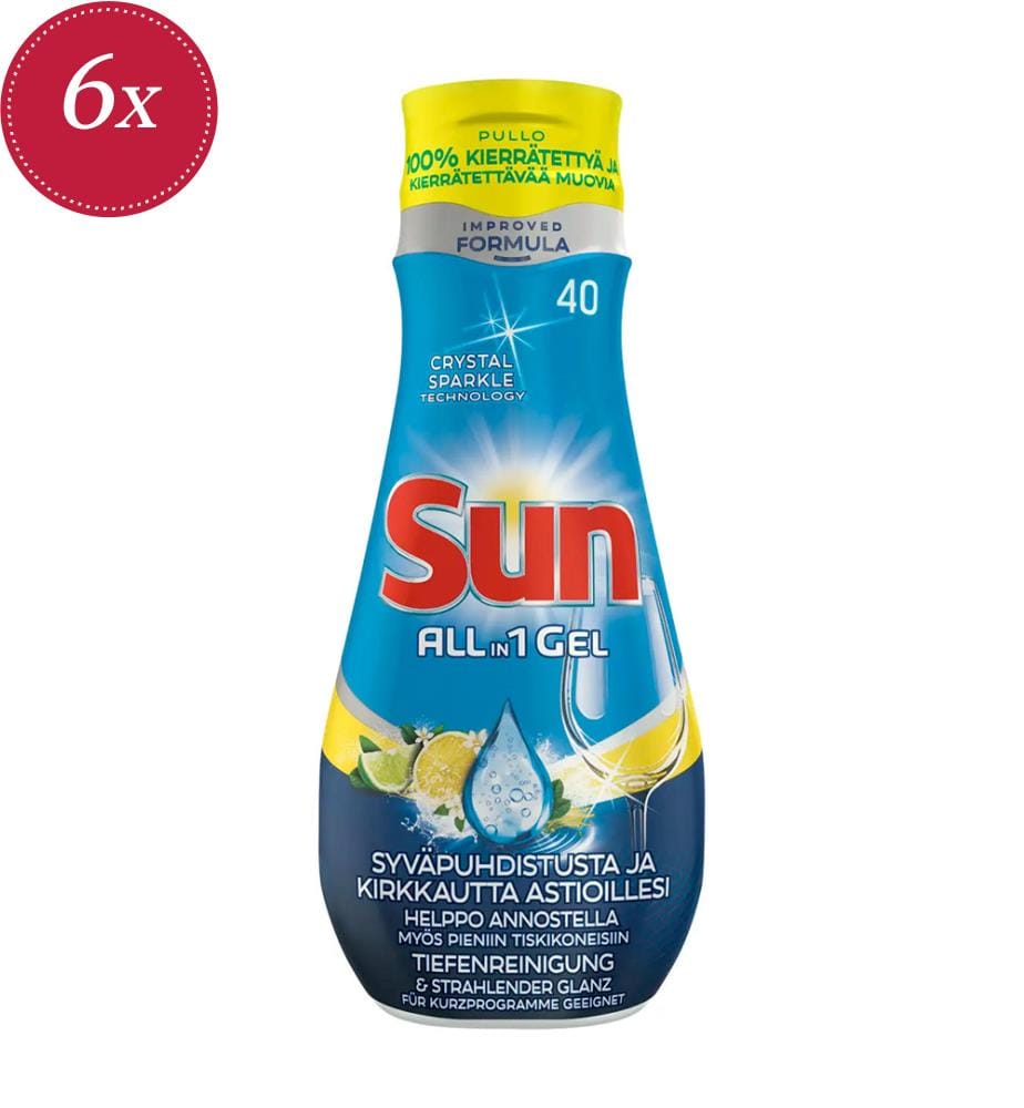 6x All-in-1 Complete Gel Lemon - 700 ml