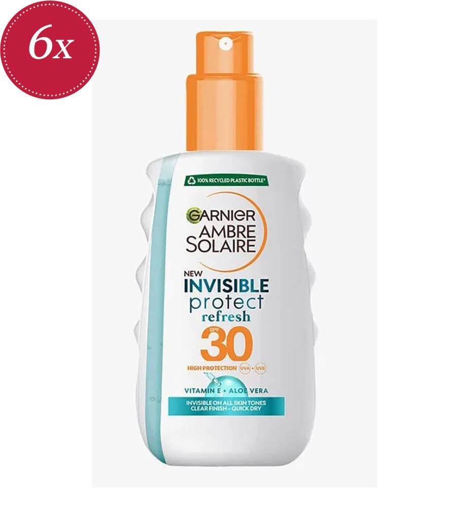6er-Pack Sonnenschutzsprays 200 ml Invisible Protect SPF 30+