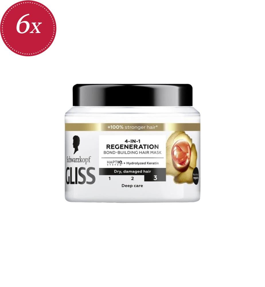 Maschera Capelli Gliss 4-in-1 Rigenerazione e Rinforzo dei Legami - 400 ml