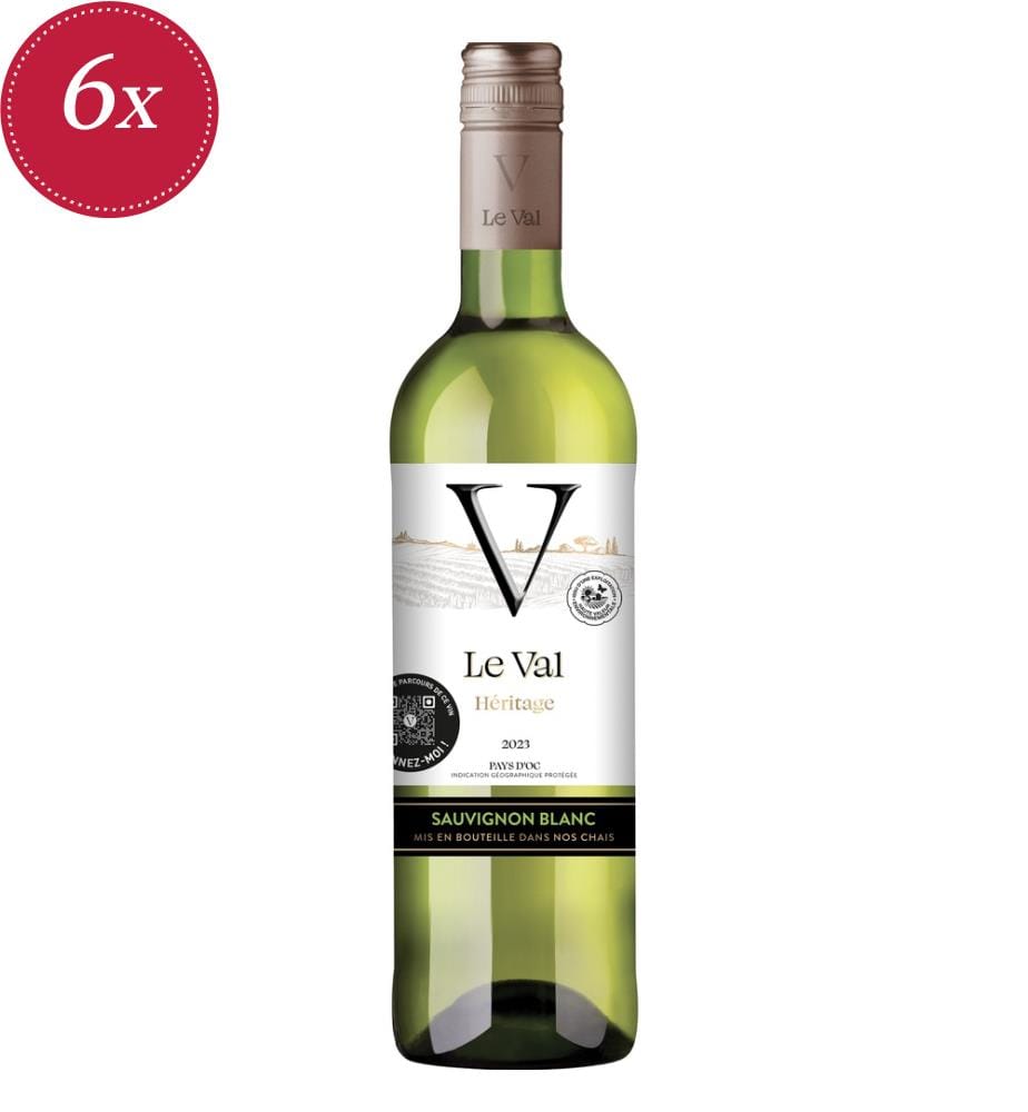 Le Val Heritage Sauvignon Blanc, Pays D'OC, 2023, Vin Blanc - 750ml