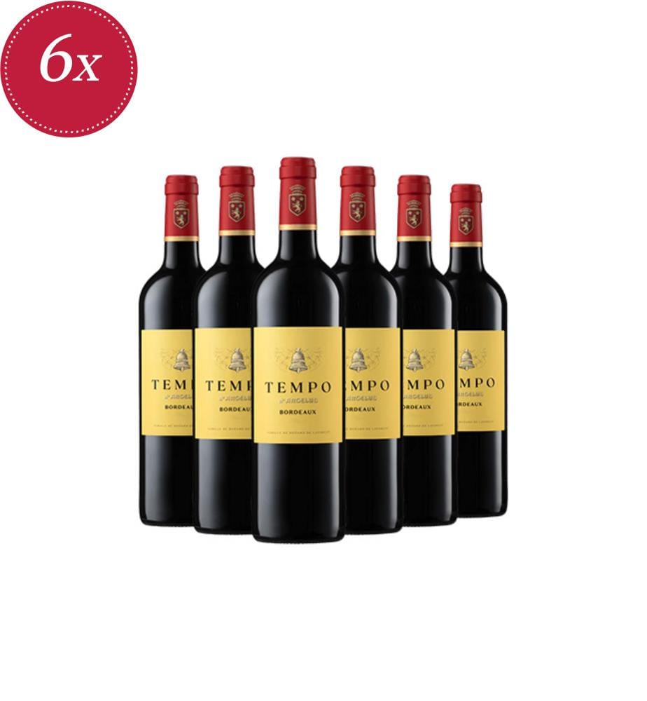 Lot de 6 Bouteilles de Tempo d'Angélus Bordeaux 2023 - 6 x 75cl