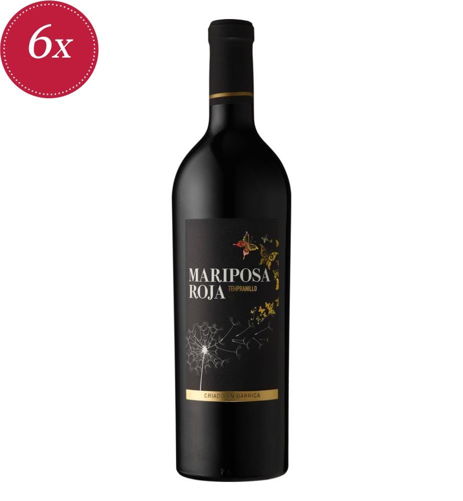Vin Rouge Tempranillo Vino de España Criado en barrica, 2023 - 6 x 75CL