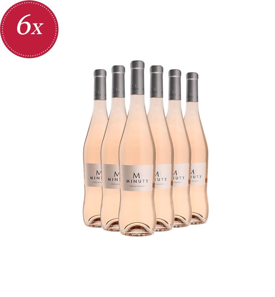 Lot de 6 Bouteilles de Vin Rosé Minuty M 2024, Côtes de Provence, 75 cl