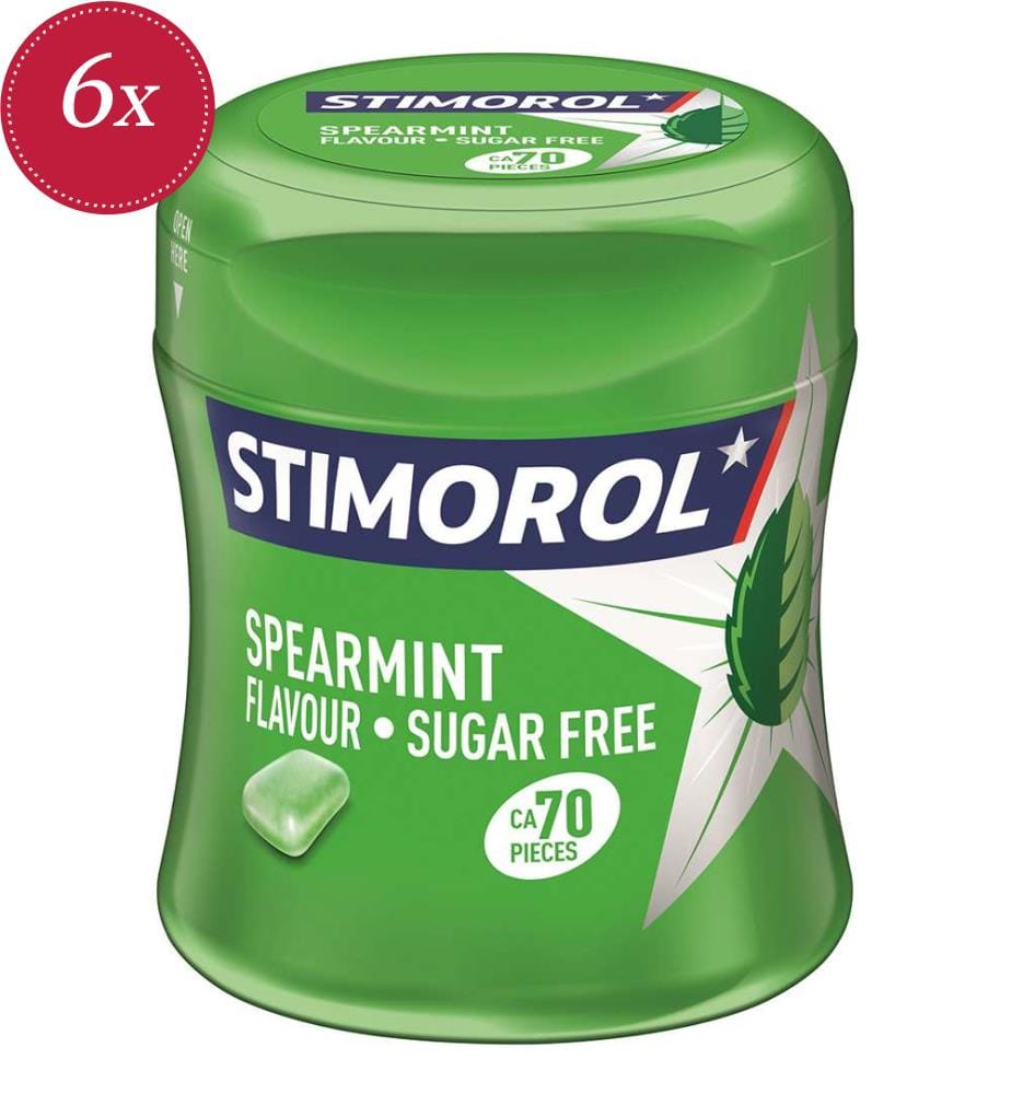 6x Stimorol Spearmint Tin - 87g
