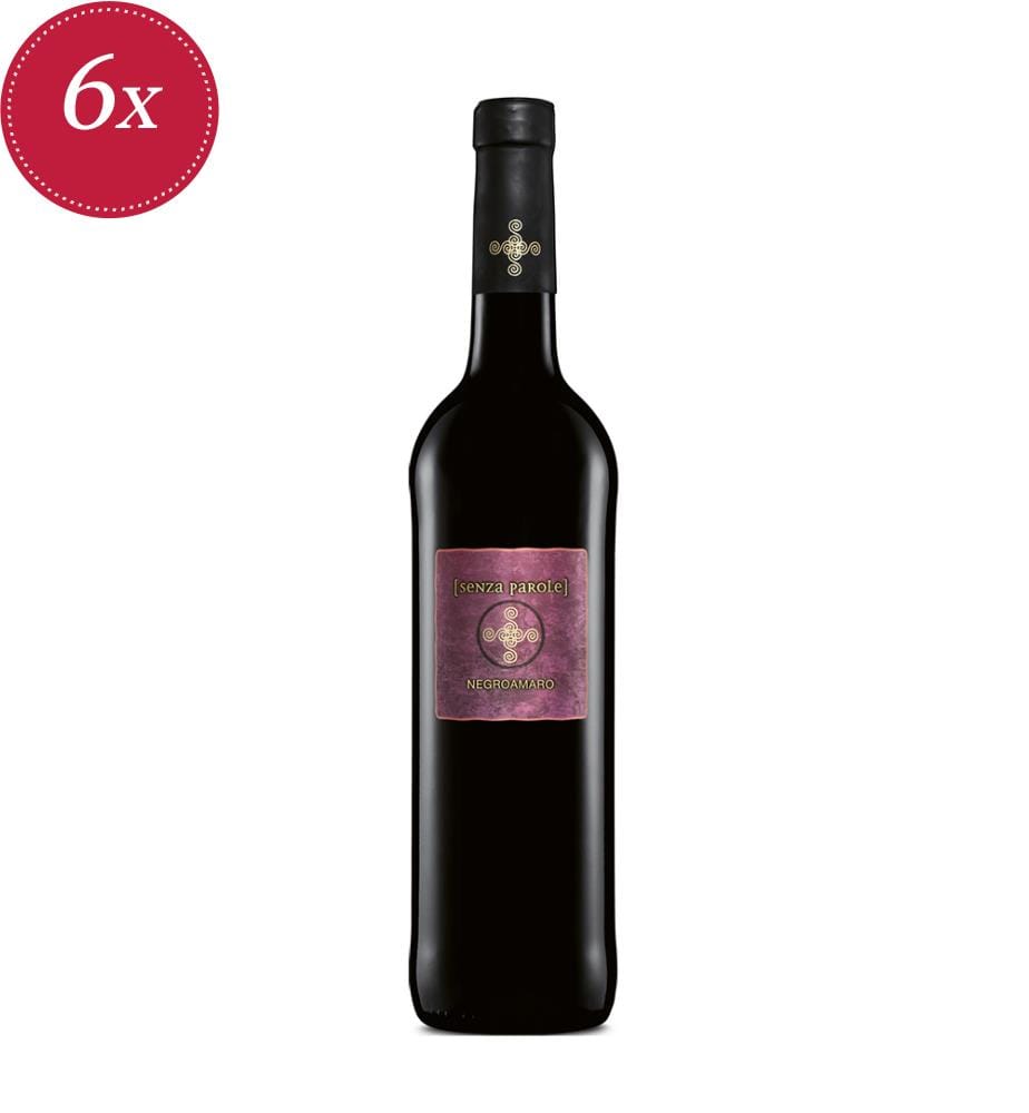 Set of 6 bottles of Negroamaro red wine from Puglia IGP – 75 cl
